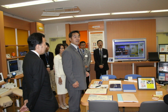 馳大臣来訪の様子1