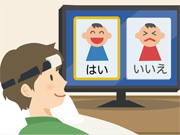 脳波スイッチとパソコン